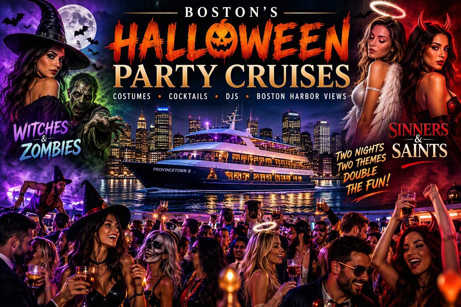 Boston Harbor Halloween Cruises 2026: Two Nights, Two&hellip;