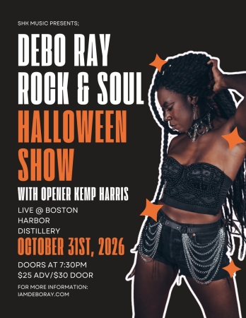Halloween Rock and Soul Party featuring Debo Ray and the Band of Bros with Kemp Harris